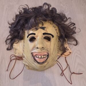 Halloween Mask with Hair Texas Chainsaw Massacrew